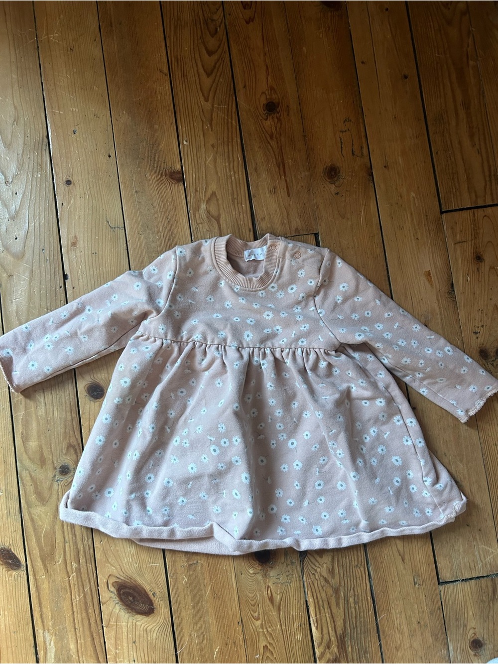 Jamie Kay Sweatshirt Pink Floral Dress - 6-12m